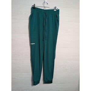 Skechers by Barco Reliance Scrub Joggers Womens XS Teal Green Cargo STRETCH EUC